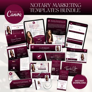 Notary Branding Bundle, Notary Marketing Flyers Bundle, Notary Bundle Starter Kit, Notary Marketing Templates, Notary Branding Kit