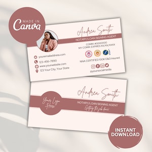 Notary Business Card,Notary Public Business Card,Mobile Notary Business Card,Notary Business Card Template Notary Template, Notary Marketing