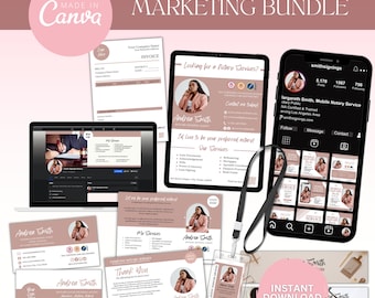 Notary Marketing Templates Bundle: Canva Editable (Digital Download)