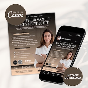 Life Insurance Template, Insurance Business, Life Insurance, Insurance Flyer, Insurance Agent, Insurance Marketing, Insurance Templates,