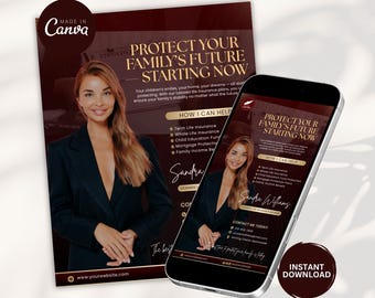 Livförsäkringsmall, försäkringsmallar, livförsäkring, försäkringsflyer, försäkringsagent, försäkringsmarknadsföring, försäkringsinlägg