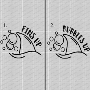 Jimmy Buffett Vinyl Sticker, Bubbles Up, Fins Up, Car Sticker, Laptop Sticker, Bumper Sticker