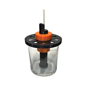 Adjustable Wick Centering / Placing / Setting Tool For Candles, Custom Size, Reusable, Quick Use,  Ball Bearing Slide, 3D Printed