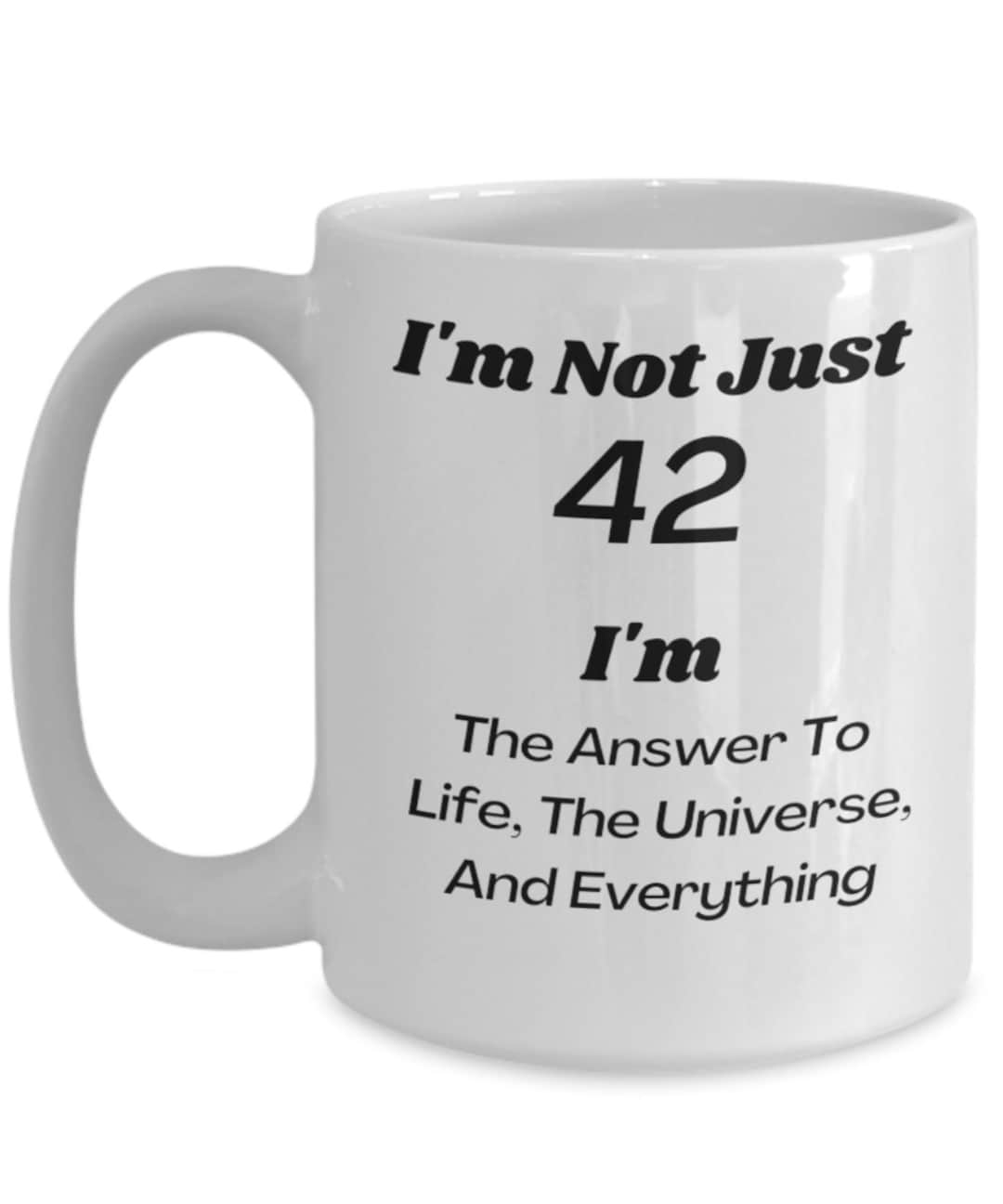 42nd Birthday Mug Hitchhiker's Guide to the Galaxy Etsy