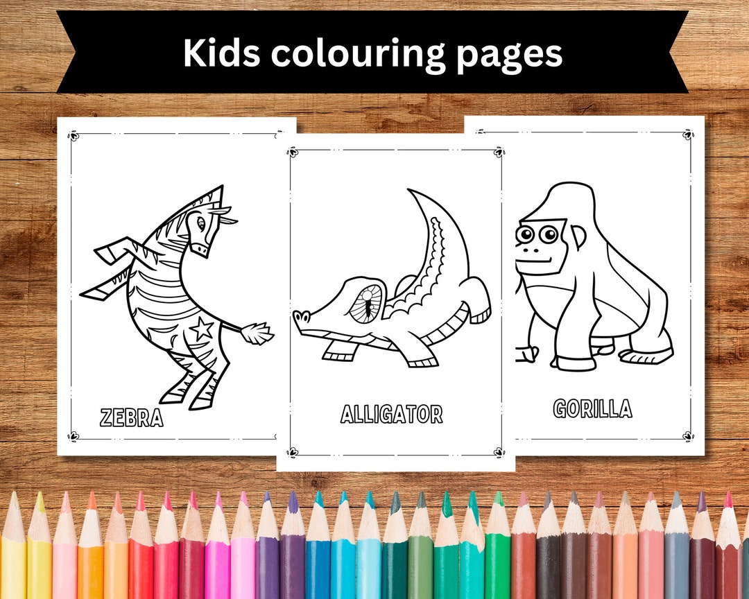 Printable Cute Animal Coloring Pages Coloring Sheets for Kids Download ...