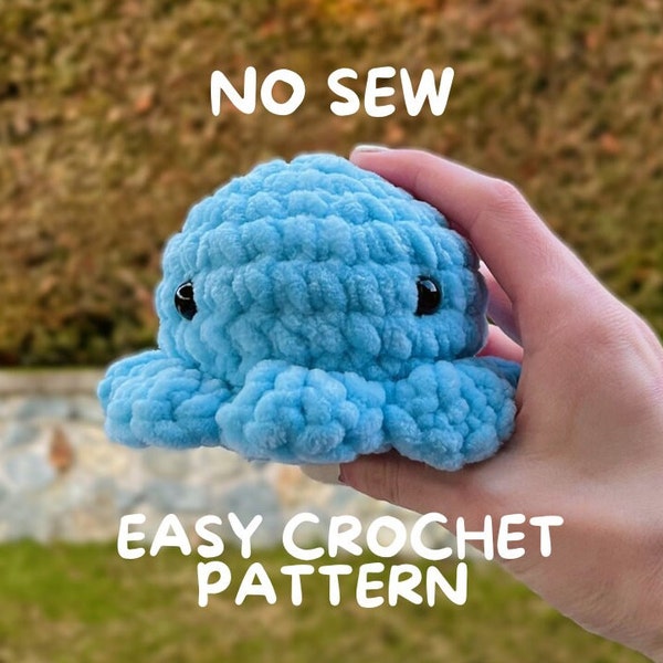 No Sew Chunky Octopus Crochet Pattern | Digital PDF