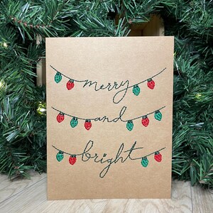Carte de Noël brodée | Fait main