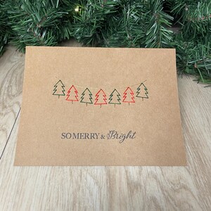Carte de Noël brodée | Fait main
