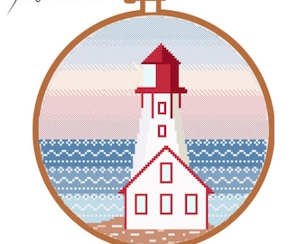 Lighthouse Cross Stitch Pattern | Digital Download