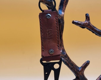 Leather Tactical Keychain