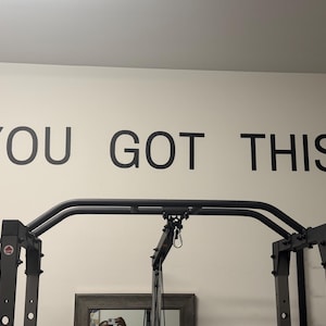 Calcomanía / Motivación y Fitness en el Gimnasio / Recortable / Vinilo Impermeable