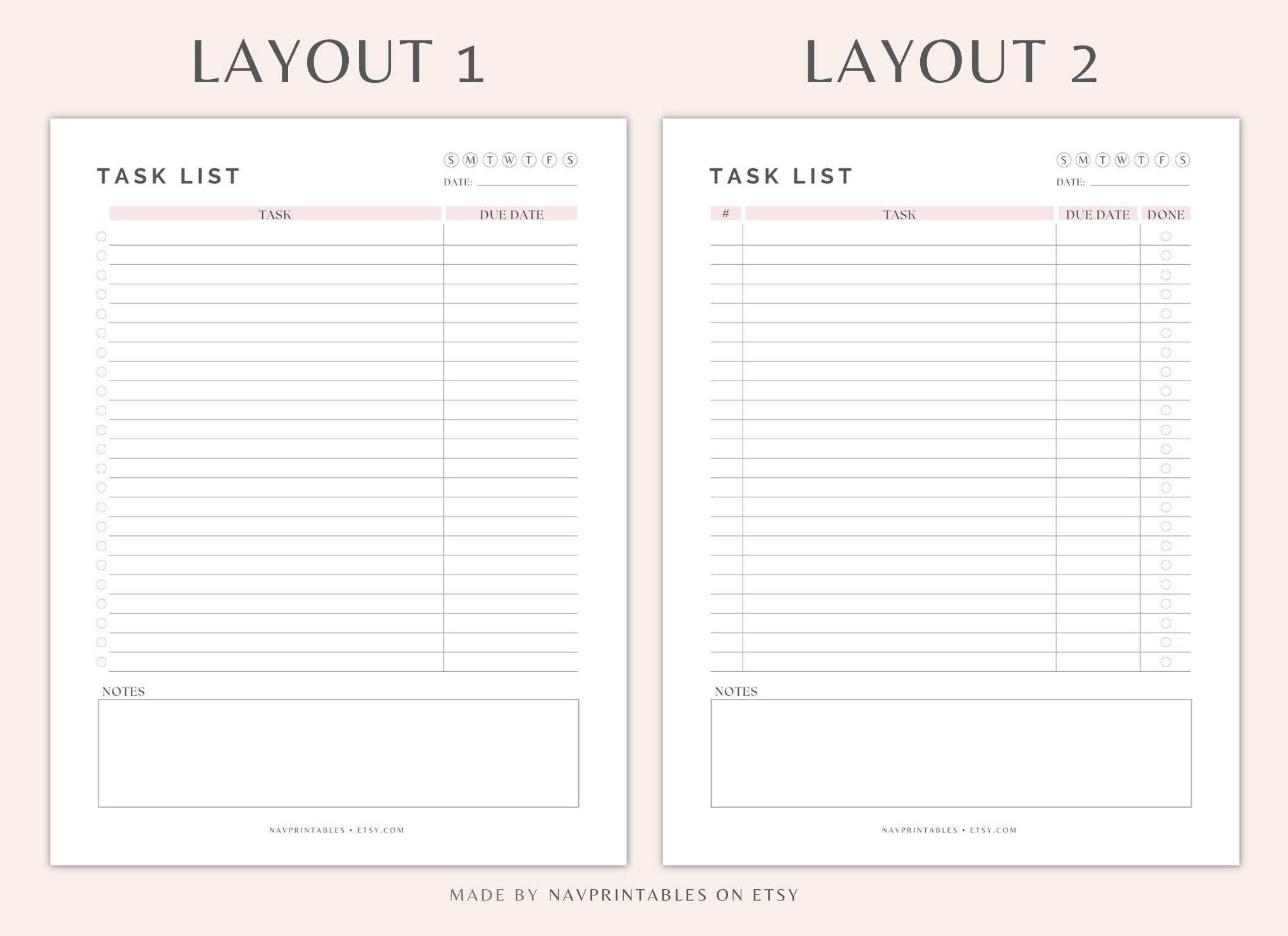Task List Printable Task Tracker &amp; Organizer Printable - Etsy