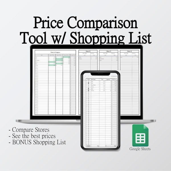 Price Comparison Tool w/ Shopping List