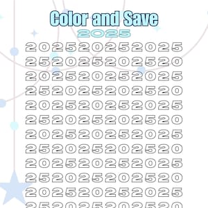Color and Save 2025