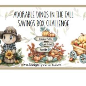 Adorable Dinos in the Fall Box Challenge