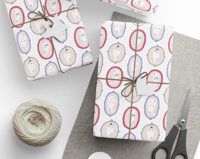 Ghost Wrapping Paper, Cute Halloween Gift Wrap, Coquette Halloween Decor, Festive Gift Wrap, Halloween Party Supplies, Spooky Gift Packaging