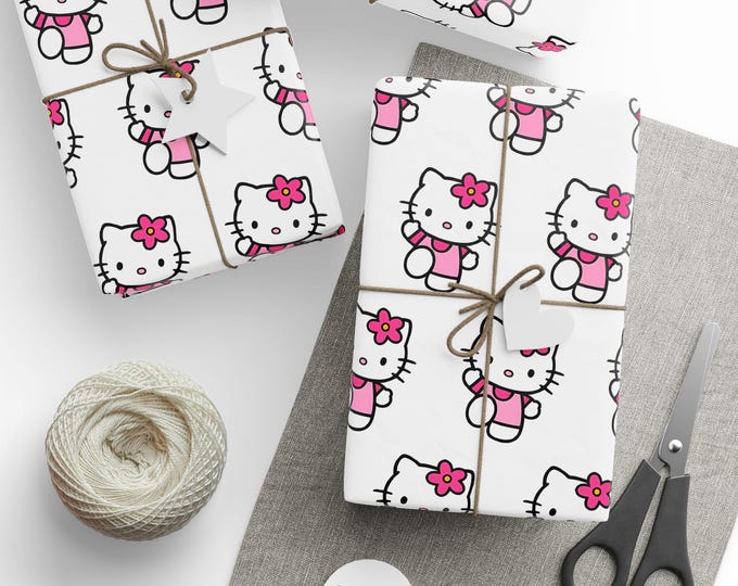 Hello Kitty Birthday Wrapping Paper: Playful Gift Wrap Roll