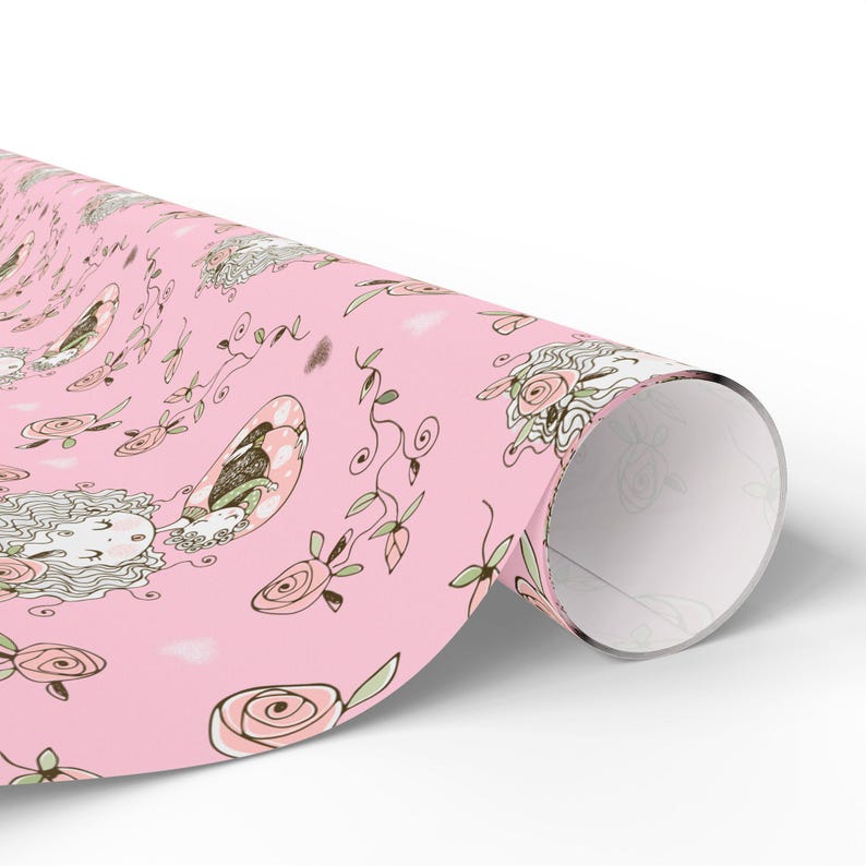 Moederdagcadeaupapier met bloemenmotief voor meisjes, 90 g/m² fijn kunstpapier afbeelding 5
