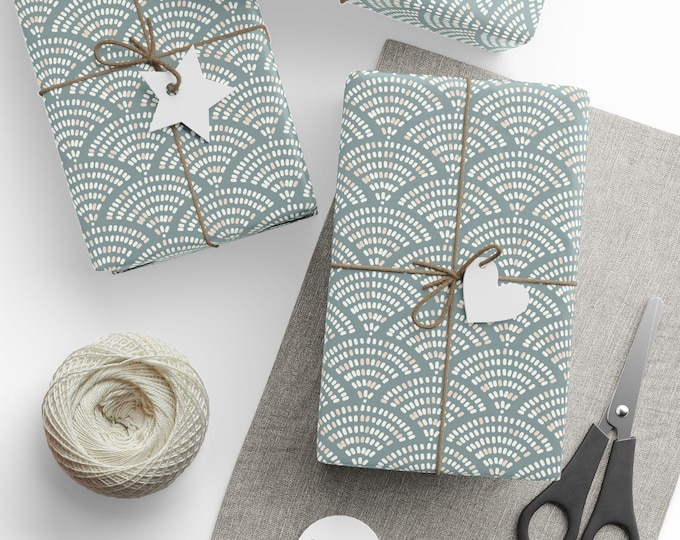 Boho Vintage Summer Gift Wrap, Boho Pattern Gift Wrap, Boho Wrapping Paper, Wrapping Paper Roll