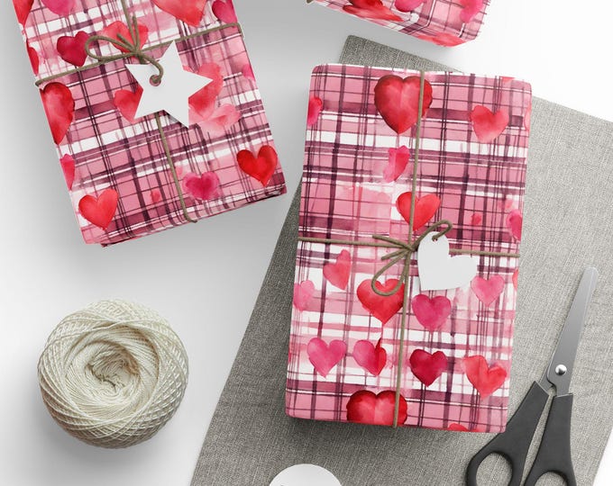Valentines Day Cottagecore Gift Wrap, Cottagecore Valentine Gift Wrap, Valentine Wrapping Paper, Cute Valentine Wrap, Hearts Gift Wrap