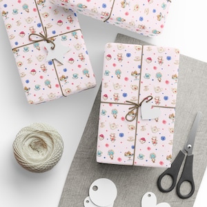Papier cadeau tea time, emballage cadeau tea time, théières et tasses à thé, emballage cadeau tea time vintage, emballage cadeau thé et roses
