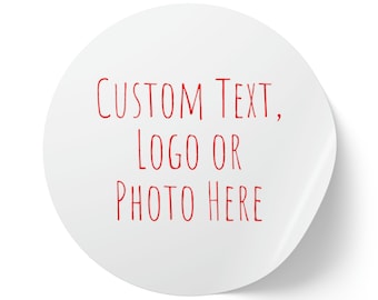 Custom Round Sticker Roll: Personalized Logo, Text, or Photo