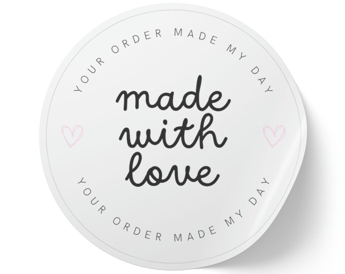 Customizable Round Sticker Label Rolls, VIP Business Label Stickers, Thank you Stickers, Thank you Labels, Small Business Stickers
