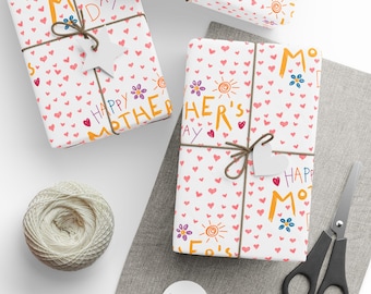 Mother's Day Gift Wrap, Cute Gift Wrap for Mom, Cute Gift Wrap for Mother's Day, Mom Gift Wrap, Mother's Day Wrapping Paper Roll