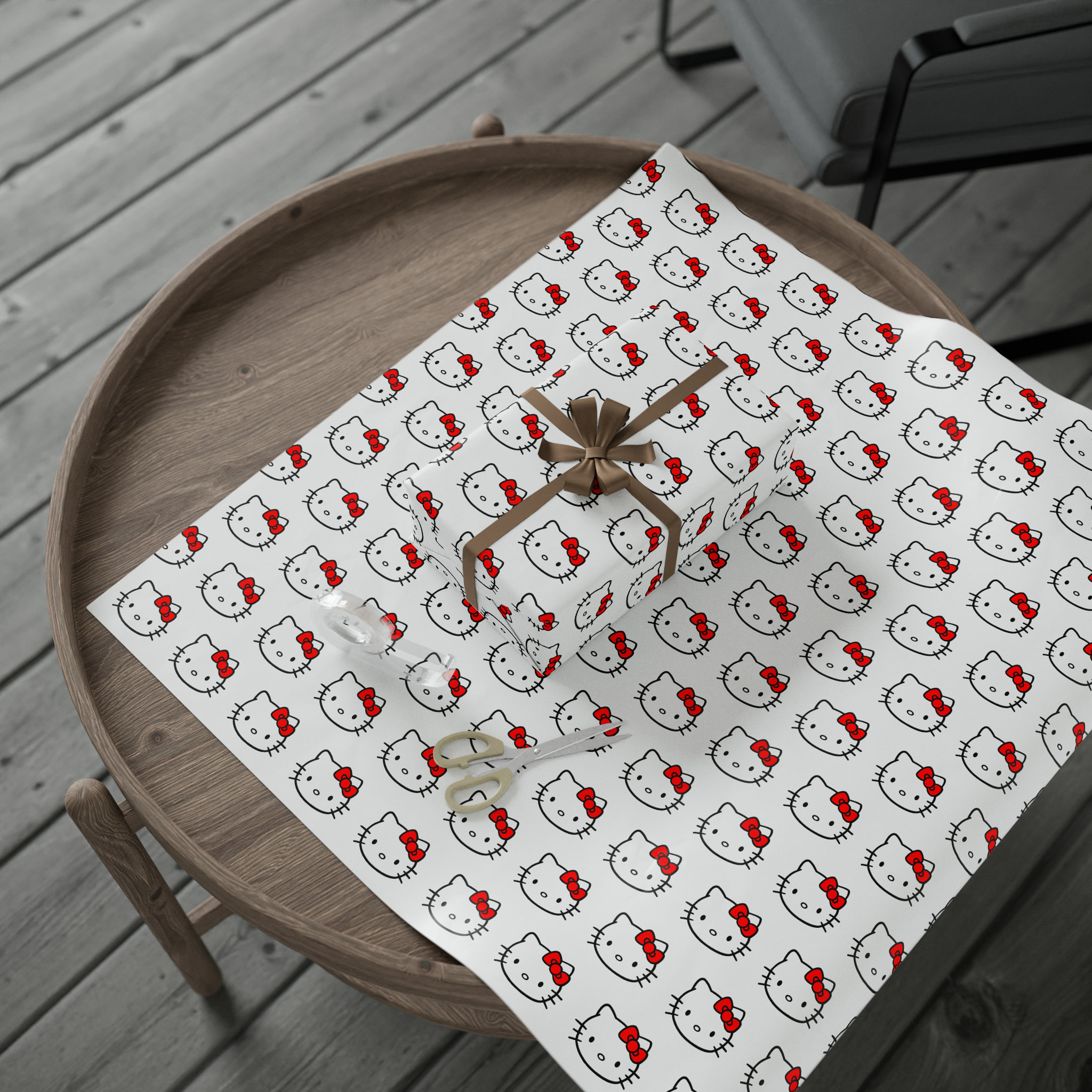 Hello Kitty Wrapping Paper Roll, Birthday Gift Wrap, Hello Kitty Gift ...