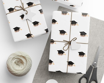 Graduation Gift Wrap, Grad Gift Wrap, Congratulations Gift Wrap, Grad Wrapping Paper, Gift Wrap for Grad, Wrapping Paper Roll