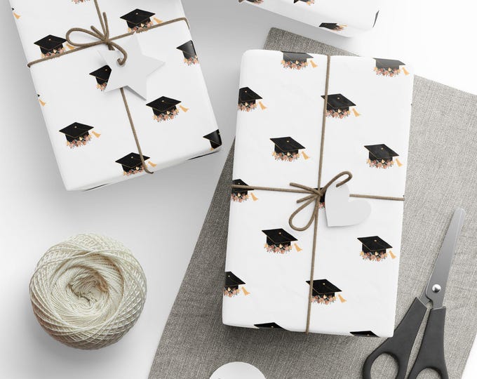 Graduation Gift Wrap, Grad Gift Wrap, Congratulations Gift Wrap, Grad Wrapping Paper, Gift Wrap for Grad, Wrapping Paper Roll