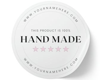 Customizable Round Business Stickers: Glossy BOPP Labels