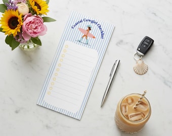 Personalized Magnetic Notepad, Custom Name Grocery List Pad, Fridge Shopping List