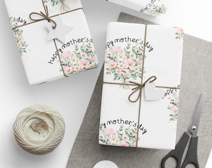 Happy Mother's Day Gift Wrap, Gift Wrap for Mom, Gift Wrap for Mother's Day, Best Mom Gift Wrap, Mother's Day Wrapping Paper