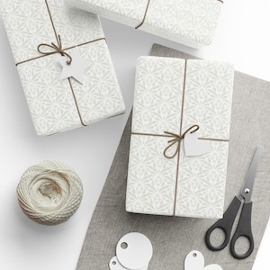Carta da regalo damascata per matrimonio, carta da regalo damascata floreale per matrimonio, carta da regalo avorio per matrimonio, rotolo di carta da regalo per matrimonio, carta da regalo premium