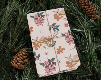 Retro julklappspapper, julklappspappersrulle