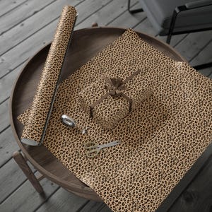 Leopard Print Gift Wrap: Trendy Animal Print, 90 GSM Gloss Paper image 4