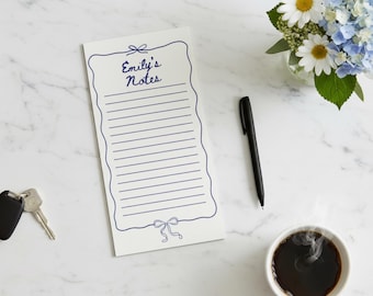 Personalized Magnetic Notepad, Custom Grocery List Pad, Fridge Shopping List