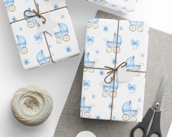 Baby Shower Wrapping Paper, Cute and Adorable Gift Wrap for Newborn Celebrations, Gender Reveal Events, Wrapping Supplies, Party Decor