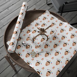 Custom Photo Birthday Wrapping Paper: Fine Art Gift Wrap image 3