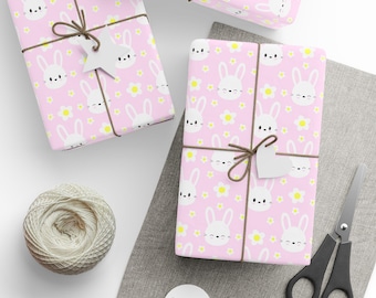 Easter Gift Wrap, Easter Wrapping Paper, Easter Bunny Gift Wrap, Happy Easter Gift Wrap, Cute Easter Bunny Gift Wrap