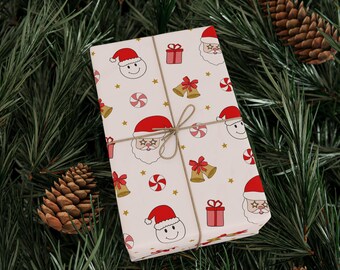 Retro julklappspappersrulle, vinterpapper