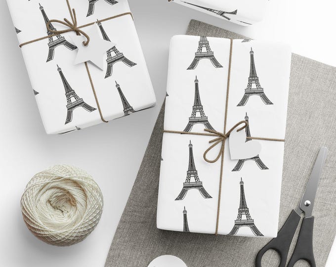 Paris Lifestyle Gift Wrap, Eiffel Tower Gift Wrap, Paris Wrapping Paper, Paris Lovers Gift Wrap, Eiffel Tower Wrapping Paper