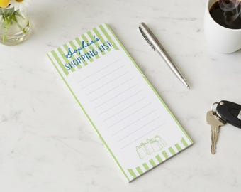 Personalized Magnetic Notepad, Custom Grocery List Pad, Fridge Shopping List, 40 Pages