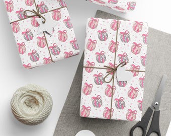 Coquette Disco Ball Wrapping Paper, Bachelorette Party Gift Wrap, Disco Party Gift Wrap, Special Occasion Gift Wrap, Premium Gift Wrap