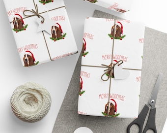 Custom Pet Photo Christmas Wrapping Paper Roll