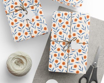 Whimsical Floral Wrapping Paper: Eco-Friendly Gift Wrap