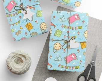 Eid Mubarak Wrapping Paper | Moon & Lantern Islamic Gift Wrap