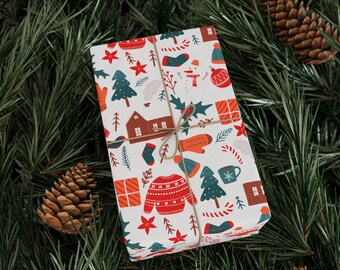 Winter Wonderland Christmas Wrapping Paper Roll