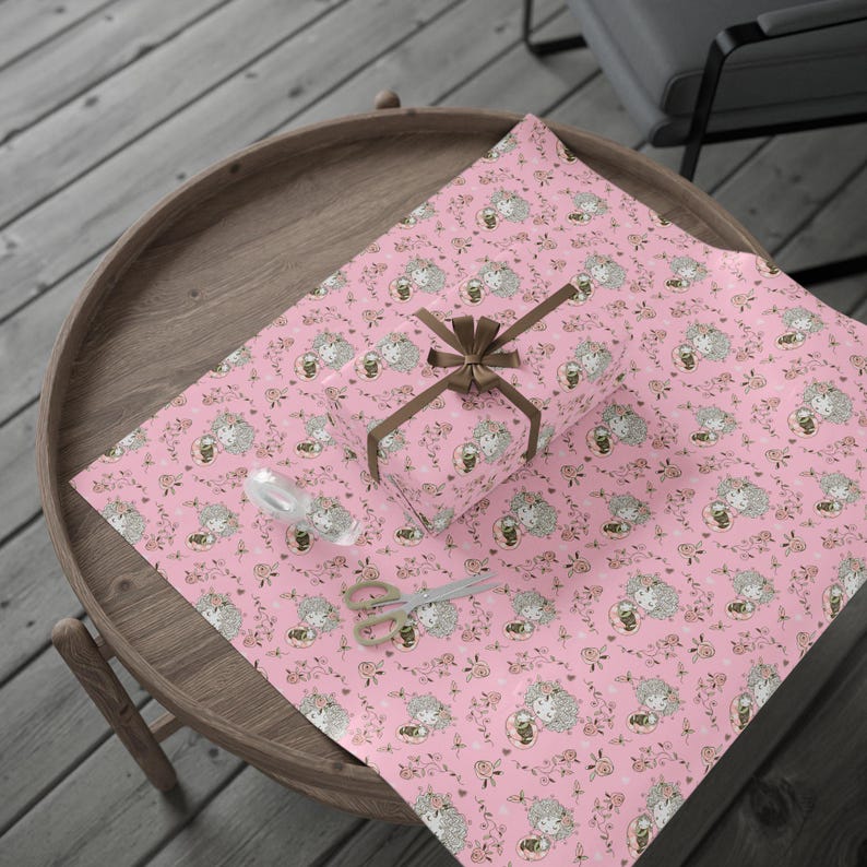 Moederdagcadeaupapier met bloemenmotief voor meisjes, 90 g/m² fijn kunstpapier afbeelding 3